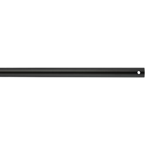 Universal Matte Black Fan Downrod in 12